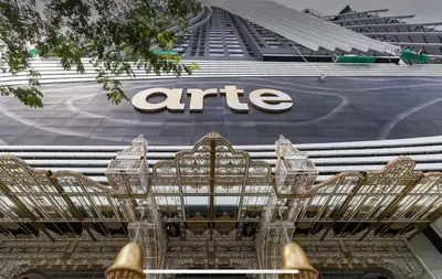 aire sign on the side of a building at Arte Mont Kiara Wonder 2BR Suites in Kuala Lumpur