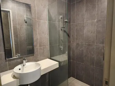 a bathroom with a sink and a shower at Astoria 4r3b 5minsklcc bathtub waterfilter newcondo bigbalcony in Ampang