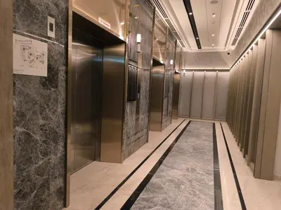 a hallway with a elevator in a building at Agile Service Suites Bukit Bintang By TRX in Kuala Lumpur