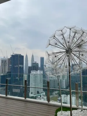 a view of a city from the top of a building at Agile SkyView Suites KL in Kuala Lumpur
