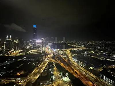 a city at night with a lot of traffic at KL Cheras at The Continew 5 pax in Kuala Lumpur