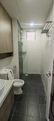 a bathroom with a toilet and a shower at Maxim Citylights in Kuala Lumpur