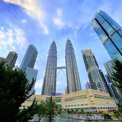 a group of tall skyscrapers in a city at 2 Bedroom Apartment l City View in Kuala Lumpur