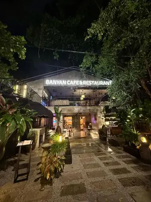 a building with a sign that reads banguana cafereservation at Scarletz Suites KLCC by TaheeenS in Kuala Lumpur