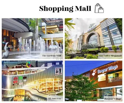 a collage of four pictures of different buildings at The Adina - Bangsar Trade Centre in Kuala Lumpur