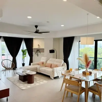The Atrium at Jalan Ampang by OKBnB - Spacious Modern 3Bedroom Family Suite 3 mins to KLCC