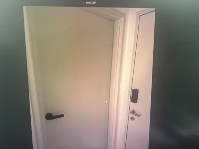 a white door with a mirror in a room at Pixel City Sentral Studio Walk to Lrt1Min KLCC in Kuala Lumpur