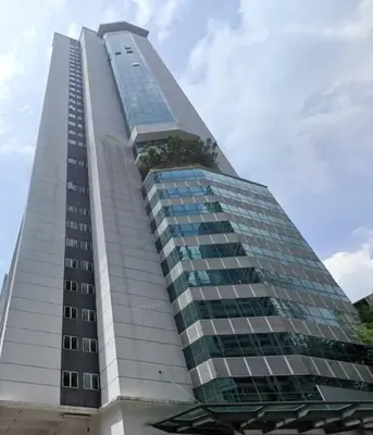 a tall building with a lot of windows at 1 Bukit Ceylon Kuala Lumpur in Kuala Lumpur