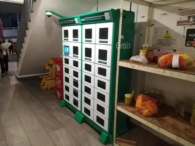 a machine in a store with a bunch of boxes at M Vertica in Kuala Lumpur