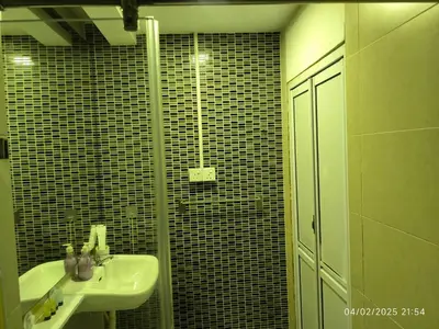 a bathroom with a sink and a shower at 08-3 Sweet Home-Casa Residency 3R 2B City View in Kuala Lumpur