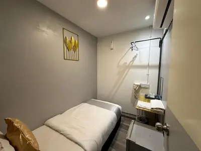 a small room with a small bed in it at SS GREY HOUSE Jalan Alor in Kuala Lumpur