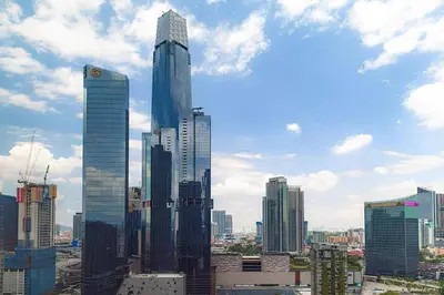 a group of tall buildings in a city at Agile Residence Dual-Key Gem Bukit Bintang by Natol Chain of Homestays in Kuala Lumpur