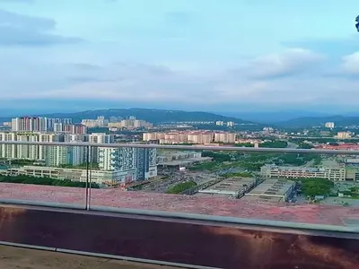 a view of a city from a building at PV21 Luxe Comfort 3 Bedroom Modern Homestay in Prime Location near Setapak Central Mall in Kuala Lumpur
