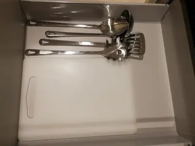 a group of kitchen utensils in a box at Velocity mall & Mytown ikea with Stunning KLCC view in Kuala Lumpur