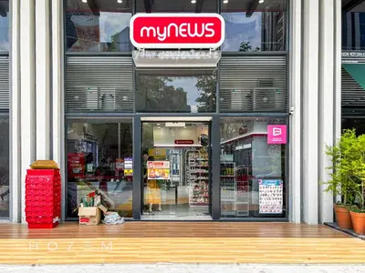 a majus store with a sign on the front of it at 2BR2B Hozem KL1713 Apartment Bukit Bintang in Kuala Lumpur