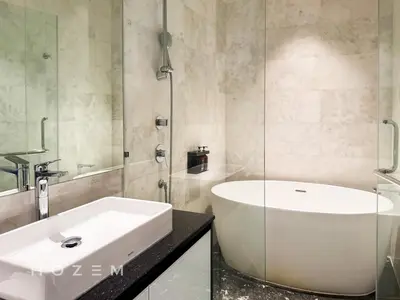 a bathroom with a white tub and a sink at 2BR2B Hozem KL3802 Apartment KLCC in Kuala Lumpur