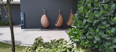 a group of vases lined up against a wall at KL Comfy Masterbedroom wt bathroom in Kuala Lumpur