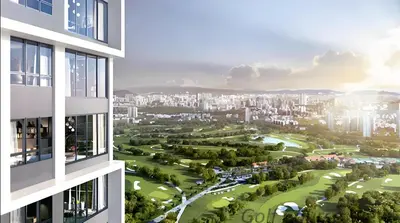 an aerial view of a city with buildings at Agile Bukit Bintang BNB at KLCC #Located in TRX #5 mins to Pavilion &Bukit Bintang #Infinity Pool #Free Parking #中英文房东 in Kuala Lumpur