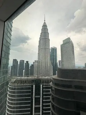 a view of a city skyline with skyscrapers at Dawn Getaways in Kuala Lumpur