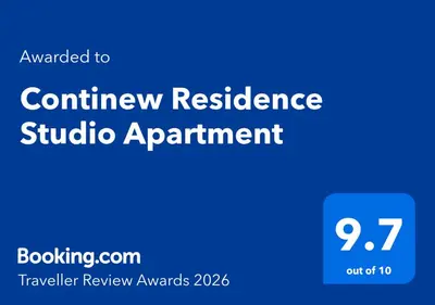a blue sign that reads contingency resilience studio apartment at Continew Residence Studio Apartment in Kuala Lumpur