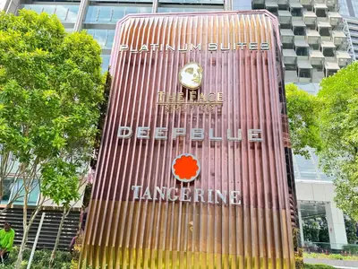 a sign in front of a building at The Platinum KLCC By Homestay in Kuala Lumpur