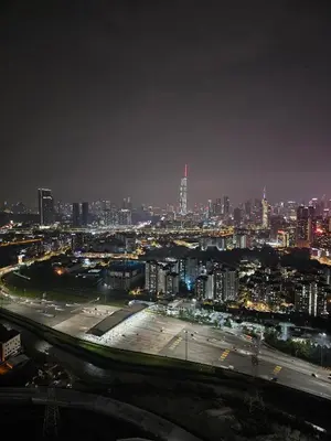 a view of a city at night with at Ourstay M Vertica 49th floor Kuala Lumpur City View near Ikea with level 1 car park & 6 minutes walk to Maluri MRT in Kuala Lumpur