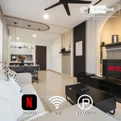 Trendy 3BR MVertica Near MRT by RumaBnB