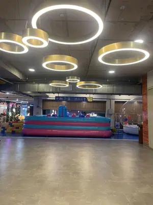 a large room with a large inflatable at LSH33 Condo DUKE Sentul KL in Kuala Lumpur
