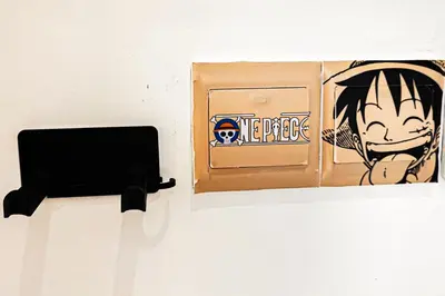 a box on a wall with a sticker on it at Trion1 in Kuala Lumpur