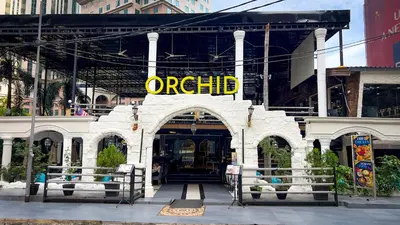 an entrance to an orid store in a city at Scarletz Suite KLCC By Light House 4 in Kuala Lumpur