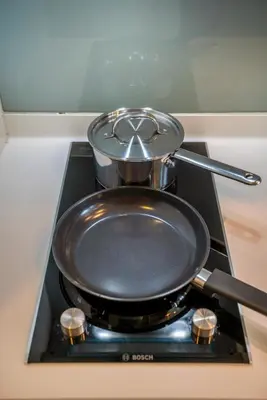 a pan sitting on top of a stove at Platinum 2km to KLCC Kuala Lumpur in Kuala Lumpur