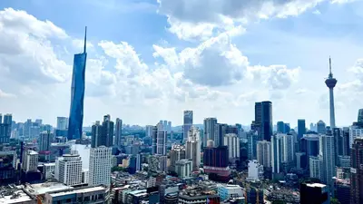 a view of a large city with tall buildings at Visitors Axon Residence Bukit Bintang KL City Center in Kuala Lumpur