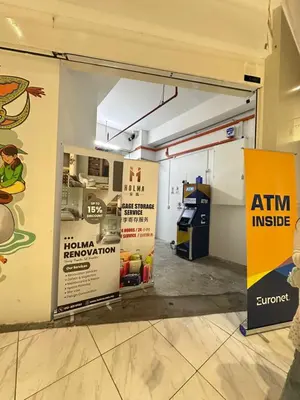 an entrance to a room with an atm inside at The Colony By Infinitum With Klcc View in Kuala Lumpur