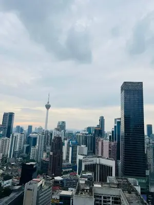 a city skyline with a lot of tall buildings at Axon suites bukit bintang Klcc by Aura in Kuala Lumpur
