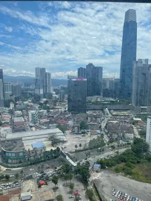 a view of a city with many tall buildings at City view Apartment at Times square in Kuala Lumpur