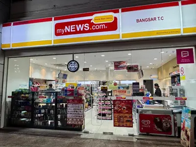 a store front of a grocery store with people in it at Metro Studio - Direct LRT access, near Pantai Hospital, University Malaya, Mid Valley, Bangsar in Kuala Lumpur