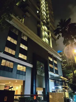 a tall building with a door in front of it at Casa Residency Apartment Bukit Bintang by Cupid home in Kuala Lumpur