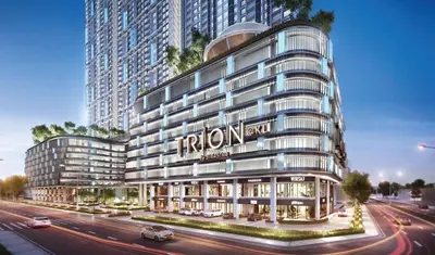a rendering of the front of a hotel at Couple Studio Suite B29 03A Trion KL in Kuala Lumpur