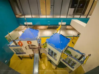 an overhead view of a machine in a room at 2R2B Velocity TWO KLCC TRX Sunway Medical LaGente in Kuala Lumpur