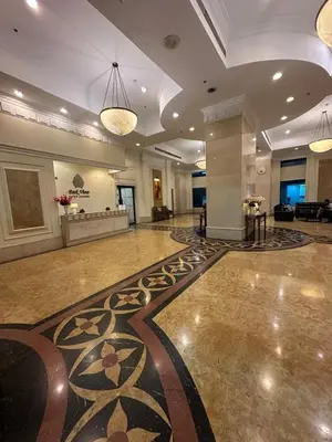 a large lobby with a dance floor in a building at Parkview One Bedroom & Two Bedroom apartment klcc in Kuala Lumpur