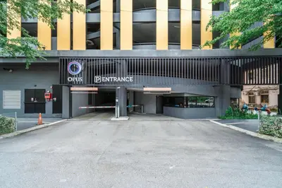 an empty parking lot in front of a building at Blueground Kuala Lumpur pool nr Titiwangsa Park KUL-4 in Kuala Lumpur