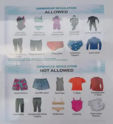 a poster of different types of clothes at Luxury couple suite Majestic Residence KLCC in Kuala Lumpur