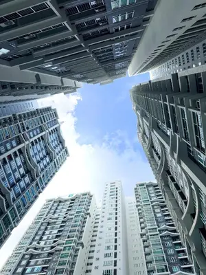 two tall buildings looking up into the sky at Mountain City View 3BR Condo with Swimming Pool & Free WiFi Netflix in Kuala Lumpur