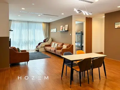 a living room with a table and a couch at 2BR3B Hozem KL1602 Apartment KLCC in Kuala Lumpur