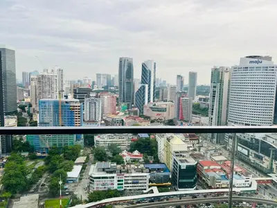 a view of a city skyline with buildings at platinum suites klcc By Palmas in Kuala Lumpur