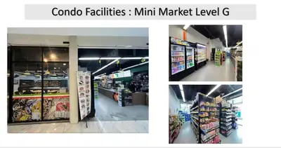 a collage of three pictures of a store at The Colony By Infinitum F in Kuala Lumpur