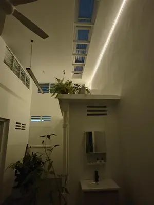 a bathroom with a sink and a mirror at Zen 1 Room KL in Kuala Lumpur