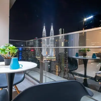KLCC View Suites with balcony at The Manor Residence
