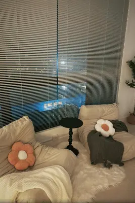 a living room with two couches in front of a window at CherasCochrane walkto MRT Near TRX, KLCC, pavilion in Kuala Lumpur