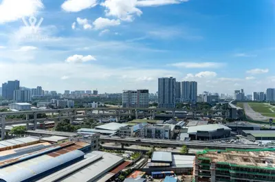 a cityscape of a city with tall buildings and buildings at 2BR Minimalist Urban Retreat at Trion KL in Kuala Lumpur